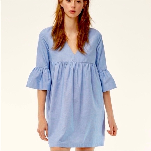 Aritzia Dresses & Skirts - Aritzia Sunday Best Babydoll Bell Sleeve Mini Dress